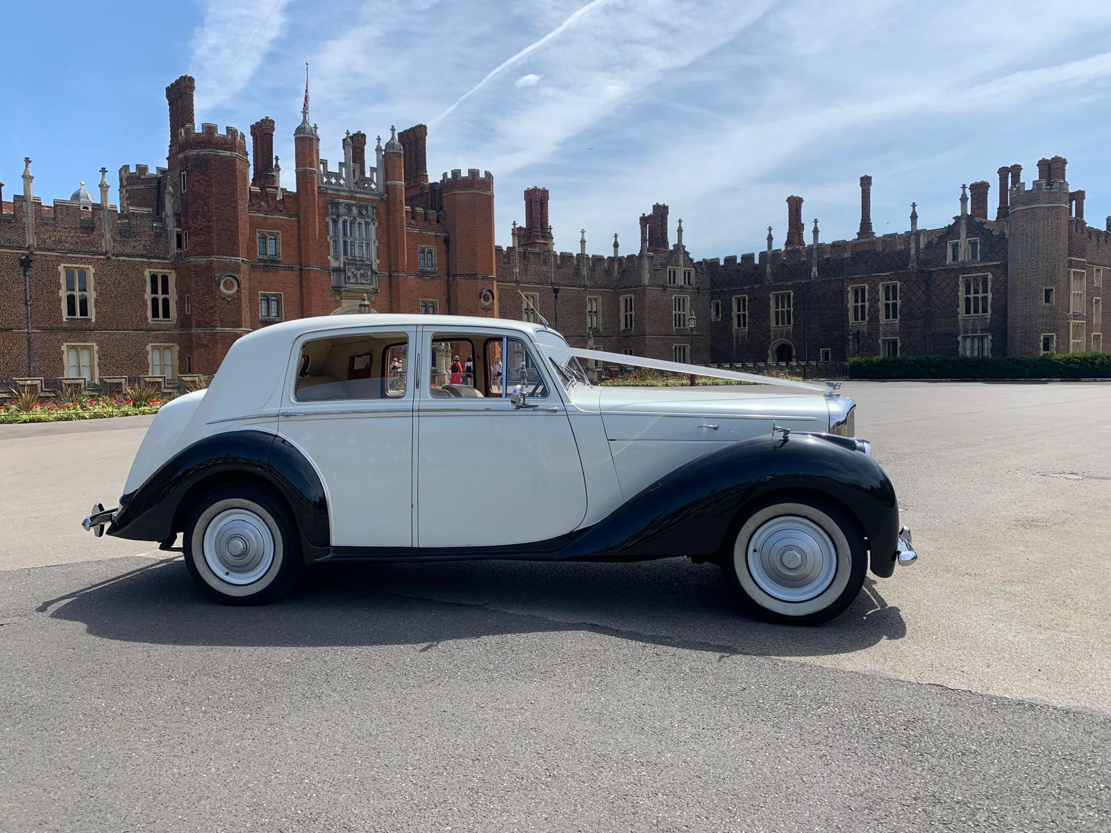 Bentley Mark IV vintage wedding car side view London chauffeur service