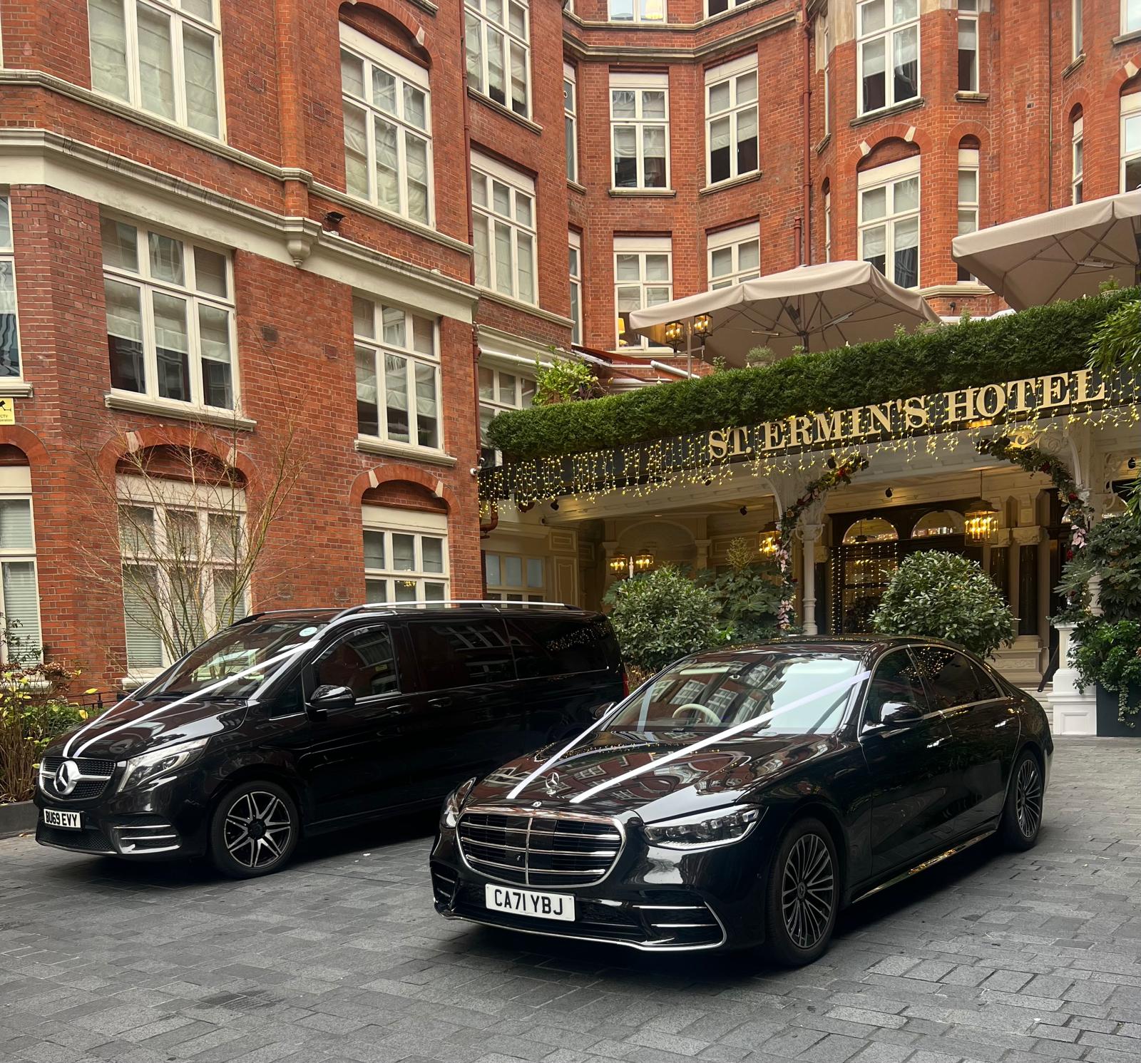 Mercedes V Class wedding transport for bridesmaids Essex