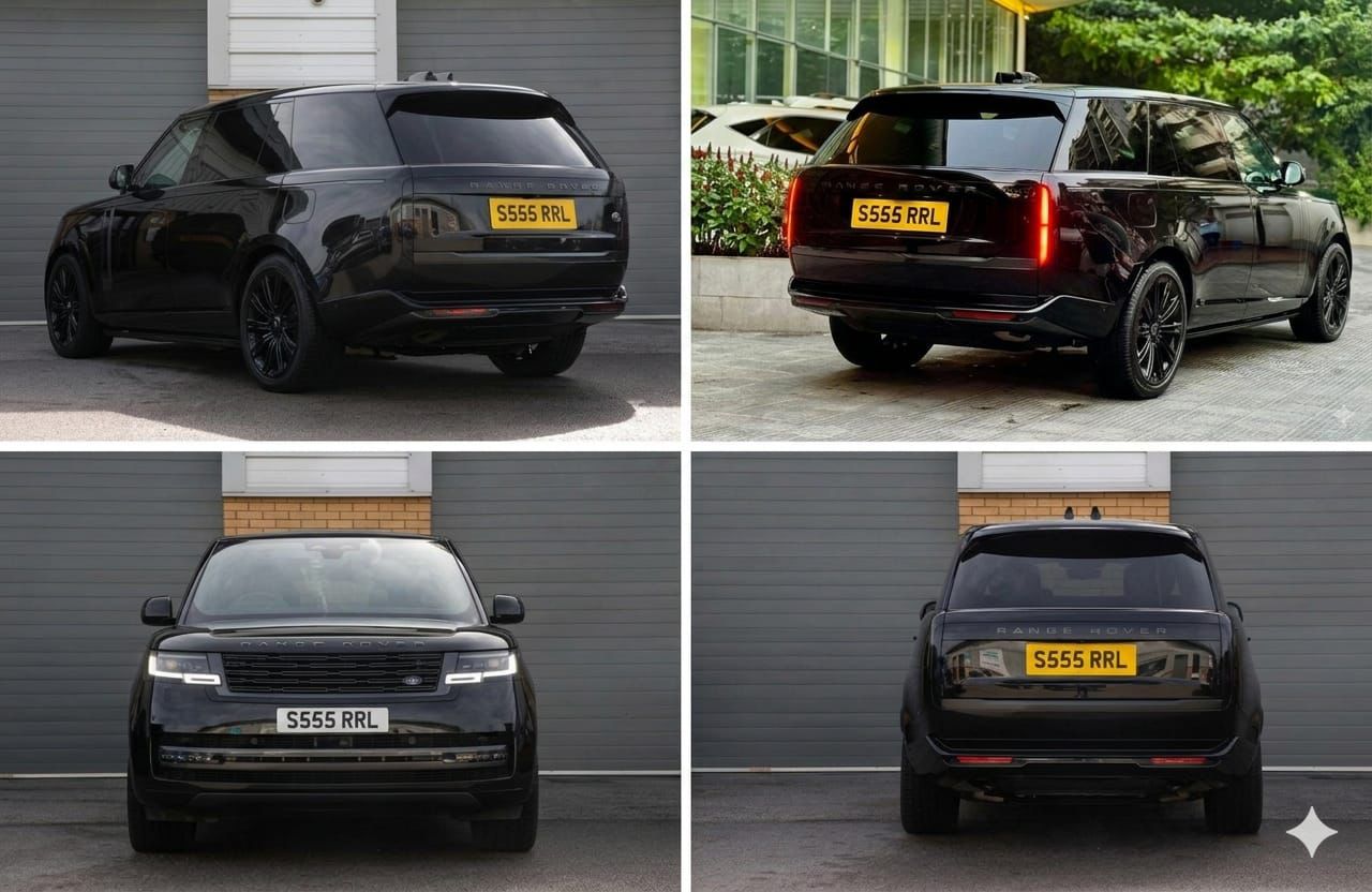 black Range Rover wedding car London bride arrival chauffeur
