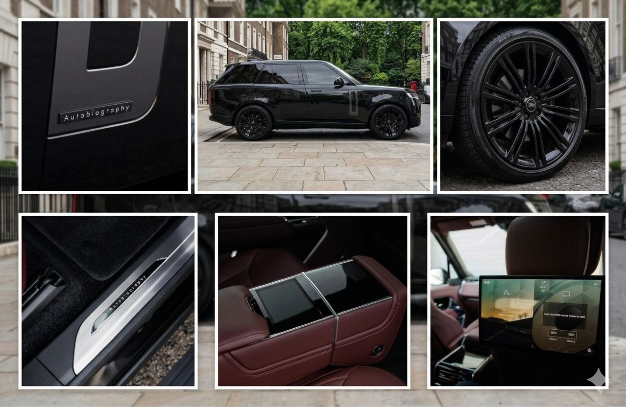 Range Rover Autobiography LWB wedding car interior luxury London
