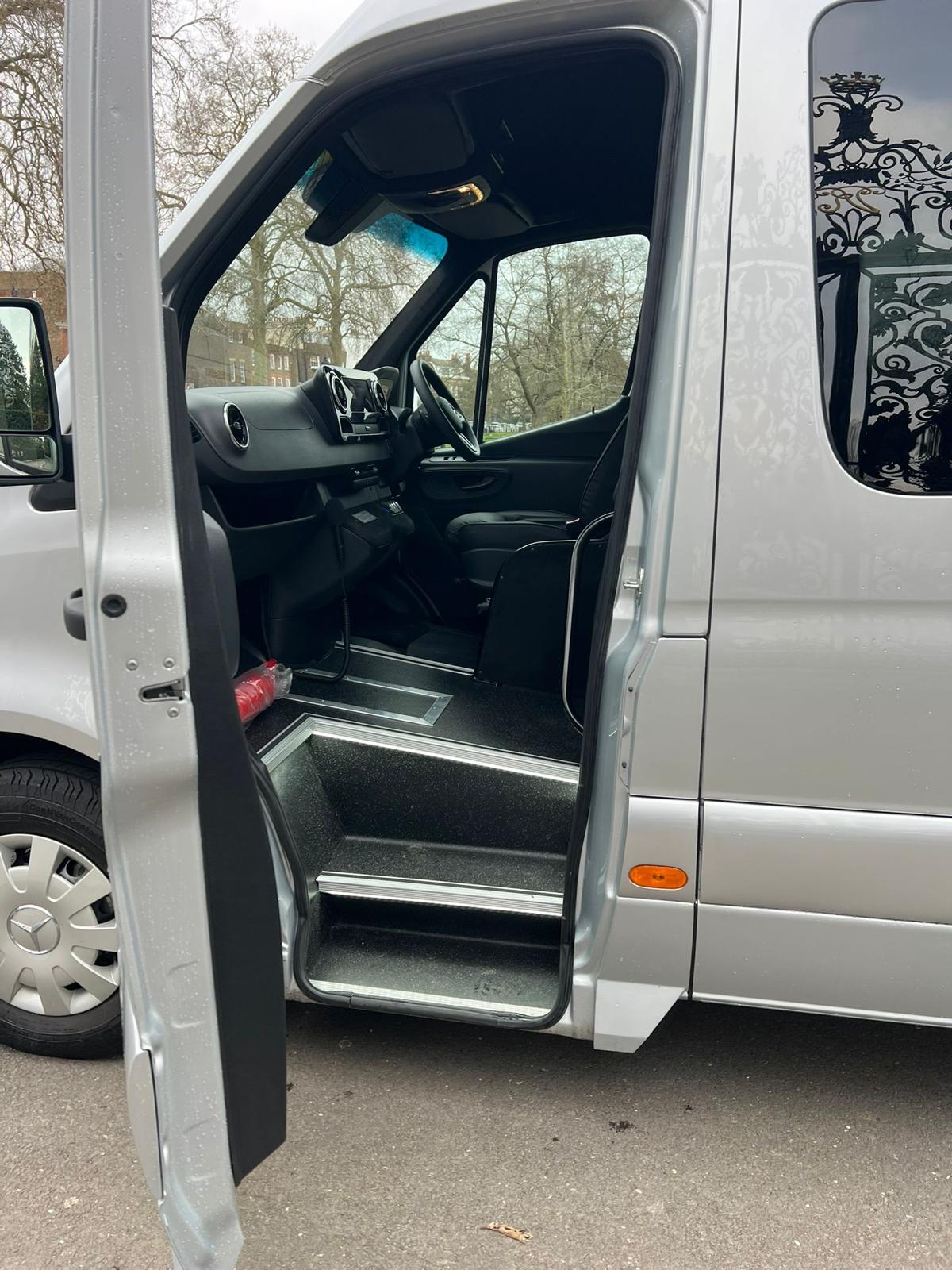 Executive Mercedes Sprinter minibus 8 seater for VIP travel and airport transfers