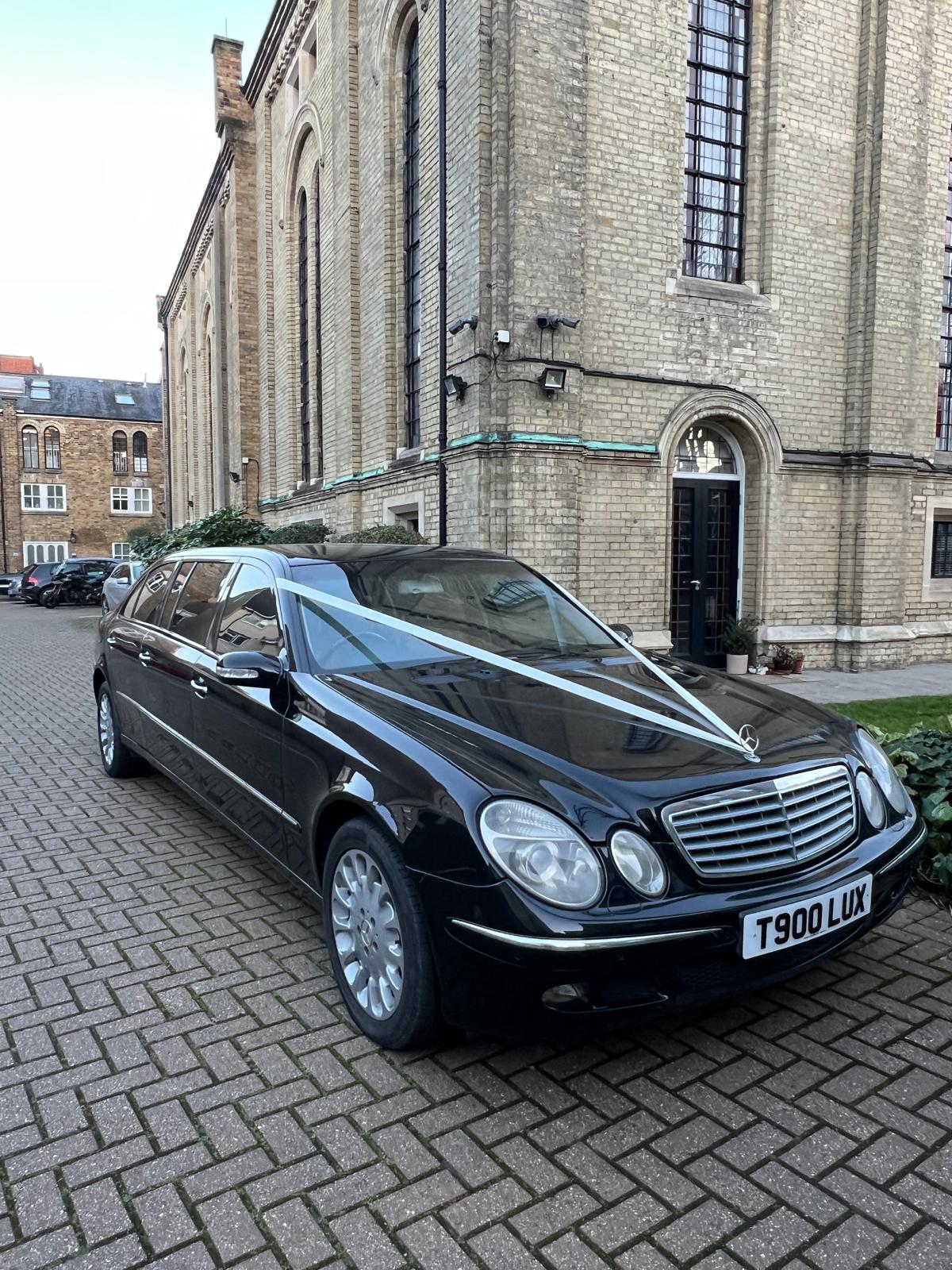 Mercedes E-Class Limousine – Wedding & Chauffeur Hire London Mercedes E-Class limousine hire in London for weddings and chauffeur service