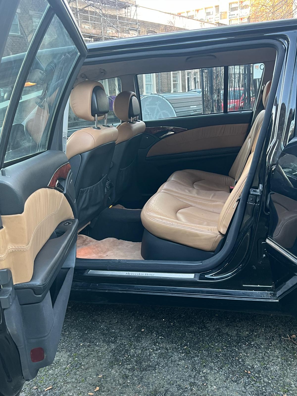 Mercedes E-Class limousine easy access low step elderly passengers