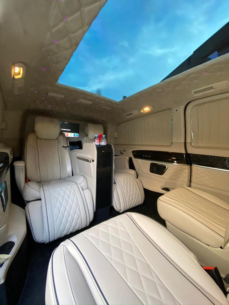 wedding guest group transport London luxury interior seating