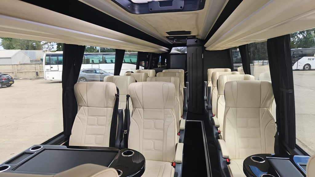 London airport transfer minibus with professional driver