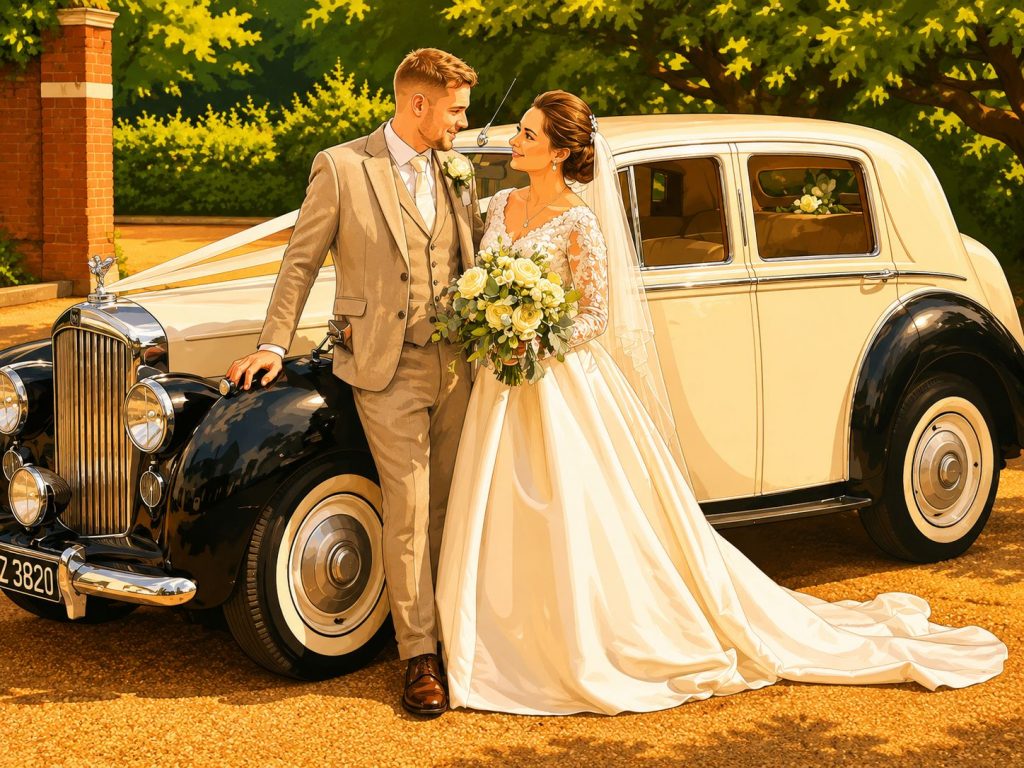 Wedding car hire with baby seats, child car seats and booster seats available