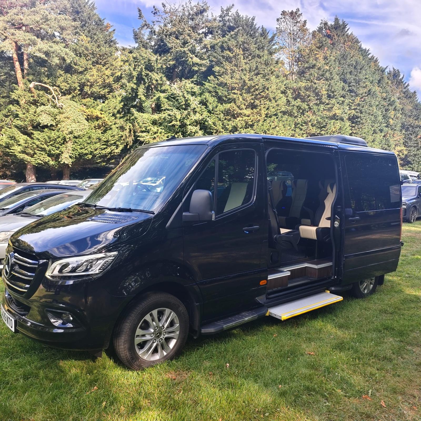 Mercedes Sprinter wheelchair accessible minibus hire London