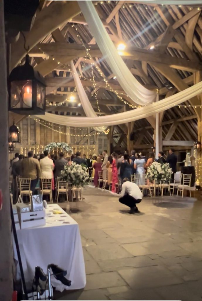 Vineyard wedding venue in the UK countryside